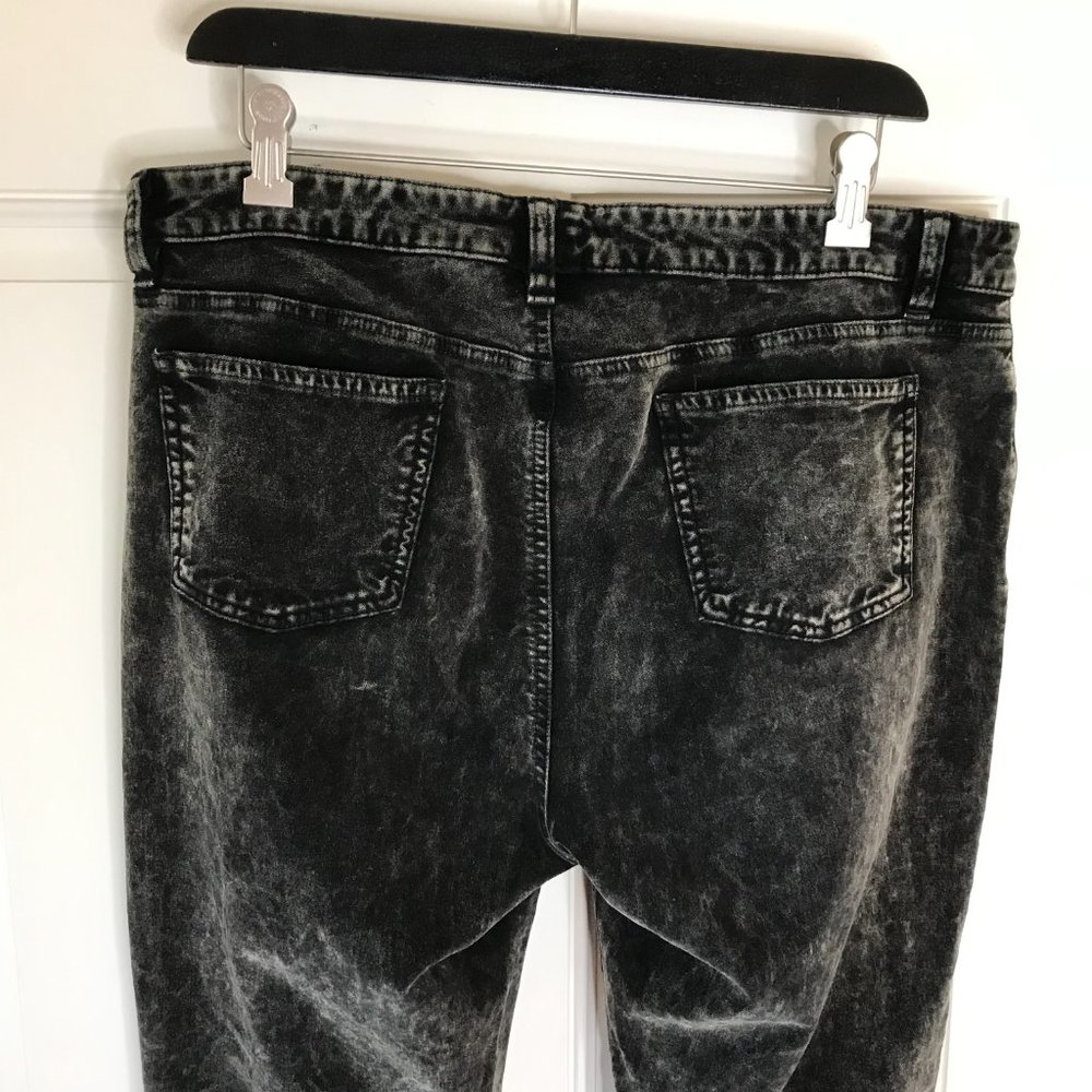 Eileen Fisher Womens Velour Skinny Pants Off-Black - Picture 5 of 6